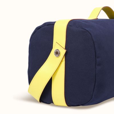 （HERMES）Odyssee Terre Duffle bag HERMES Toile Goeland Idro Calfskin Odyssee Terre Duffle Bag